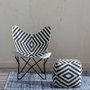 BigBuy Home Fauteuil Blanc Noir