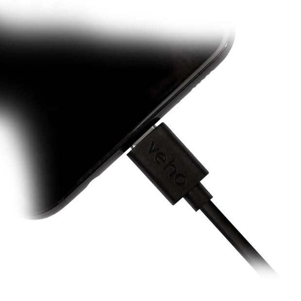 Veho Câble USB-A vers USB-C pour Charge et Synchronisation Rapide - 1 mètre Noir Veho Câble USB-A vers USB-C pour Charge et Synchronisation Rapide - 1 mètre Noir