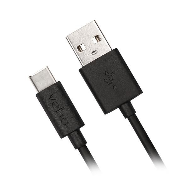 Veho Câble USB-A vers USB-C pour Charge et Synchronisation Rapide - 1 mètre Noir Veho Câble USB-A vers USB-C pour Charge et Synchronisation Rapide - 1 mètre Noir