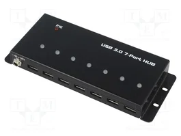 LOGILINK Hub USB 3.0 industriel avec 7 ports USB A