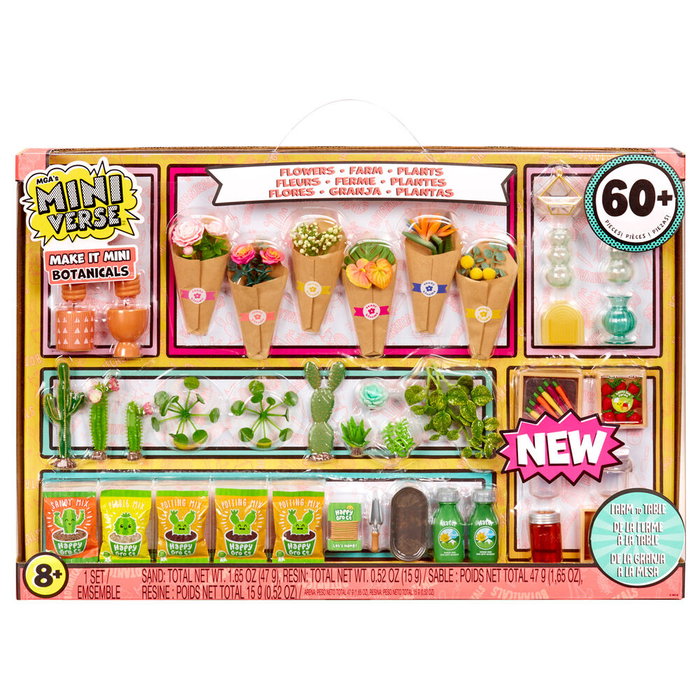 MGA Miniverse Botanicals Deluxe - Kit de décoration miniature à résine UV