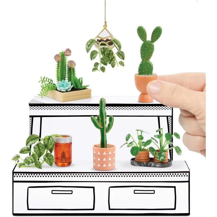 MGA Miniverse - Kit Créatif Botanicals pour Créer des Mini Plantes Décoratives en Résine - Loisirs Créatifs - Non Comestible - Dès 8 Ans