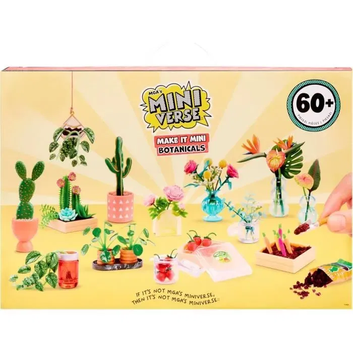 MGA Miniverse - Kit Créatif Botanicals pour Créer des Mini Plantes Décoratives en Résine - Loisirs Créatifs - Non Comestible - Dès 8 Ans
