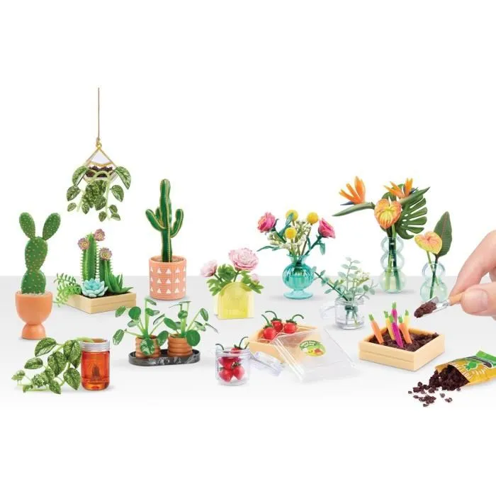 MGA Miniverse - Kit Créatif Botanicals pour Créer des Mini Plantes Décoratives en Résine - Loisirs Créatifs - Non Comestible - Dès 8 Ans