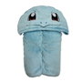 Pokemon Plaid polaire à capuche 3D Carapuce bleu