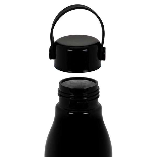 Karactermania Gourde MIÉRCOLES Original Isotherme en Aluminium Noir 27x7x7 cm avec Poignée Supérieure