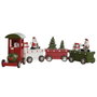 DKD Home Decor Décorations de Noël Rouge et Vert (2 Unités) en Bois