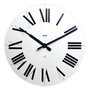 Alessi Firenze 12 W - Horloge murale en ABS blanc - Mouvement à quartz - Chiffres romains - Design vintage Achille et Pier Giacomo Castiglioni