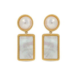 Boucles d´oreilles Femme Majorica 17788.01.1.E00.906.1 Doré Blanc