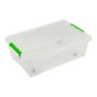 Art Plast Boîte de rangement transparente polyvalente avec roues, 29 l