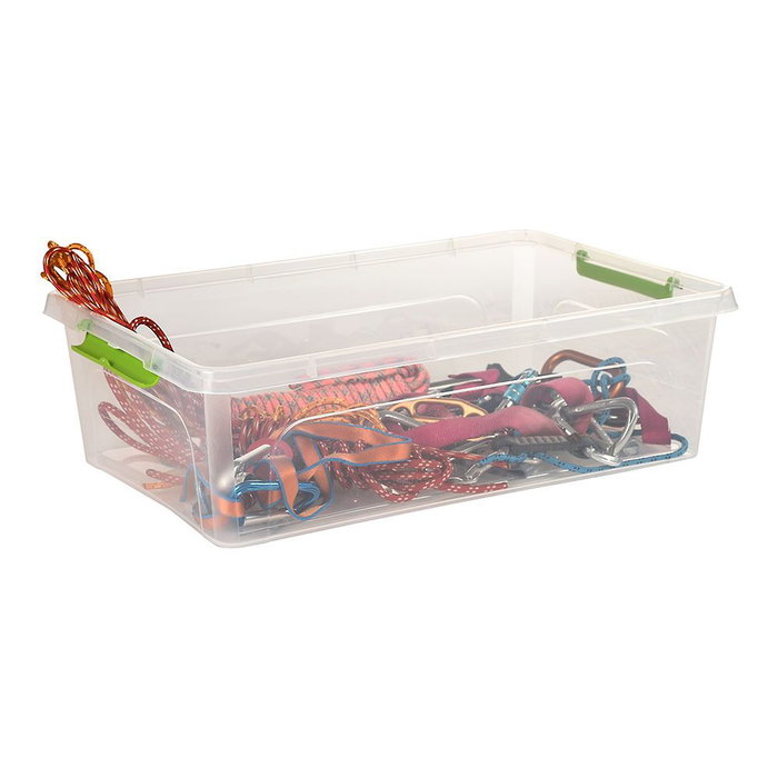 Art Plast Boîte de rangement transparente polyvalente avec roues, 29 l