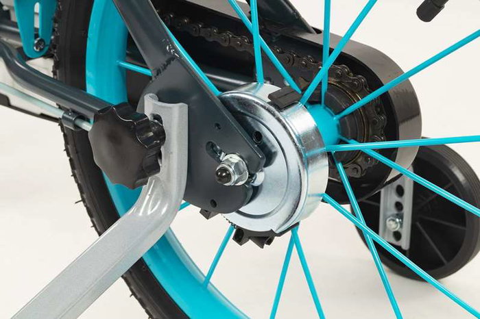 Toimsa Bicicleta Blue Ice 16" pour enfants 5-8 ans, vélo de taille 16 pouces en gris et métal, langue espagnol