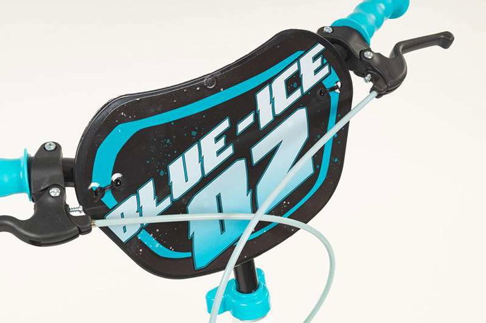 Toimsa Bicicleta Blue Ice 16" pour enfants 5-8 ans, vélo de taille 16 pouces en gris et métal, langue espagnol