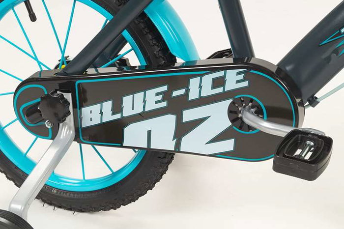 Toimsa Bicicleta Blue Ice 16" pour enfants 5-8 ans, vélo de taille 16 pouces en gris et métal, langue espagnol