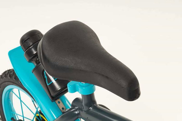 Toimsa Bicicleta Blue Ice 16" pour enfants 5-8 ans, vélo de taille 16 pouces en gris et métal, langue espagnol