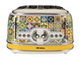 Ariete 156 Positano Grille-pain 4 tranches avec 6 niveaux de cuisson, fonctions décongélation et réchauffage, bandeja recogemigas amovible