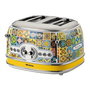 Ariete 156 Positano Grille-pain 4 tranches avec 6 niveaux de cuisson, fonctions décongélation et réchauffage, bandeja recogemigas amovible