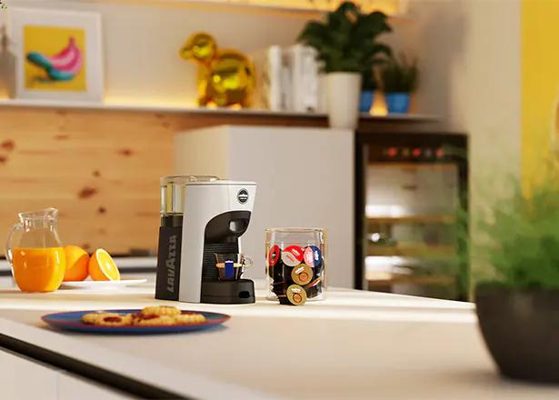 Lavazza LM 840 Tiny Eco Machine à capsules Noir et blanc