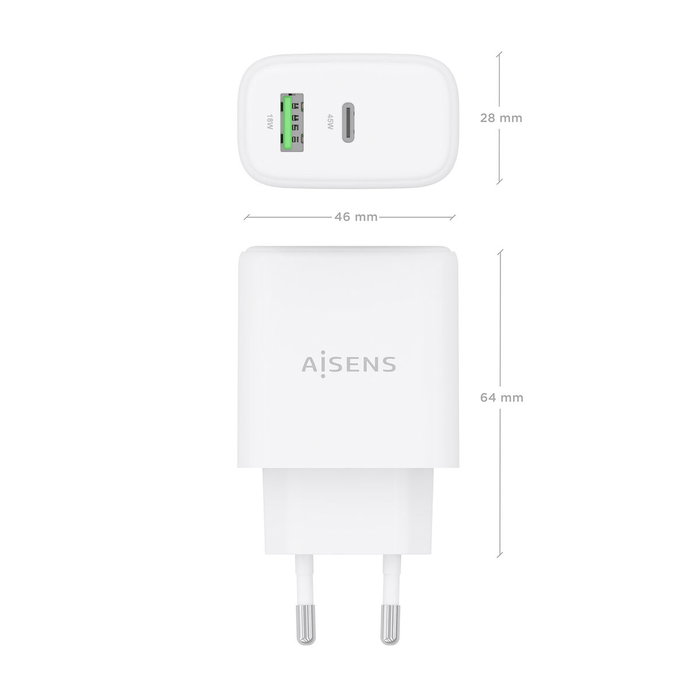Chargeur mural Aisens A110-0971 Blanc