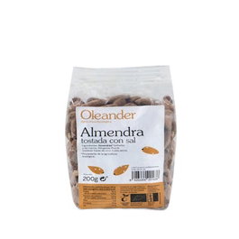 OLEANDER Amandes grillées et salées avec peau Bio sans gluten 200 g