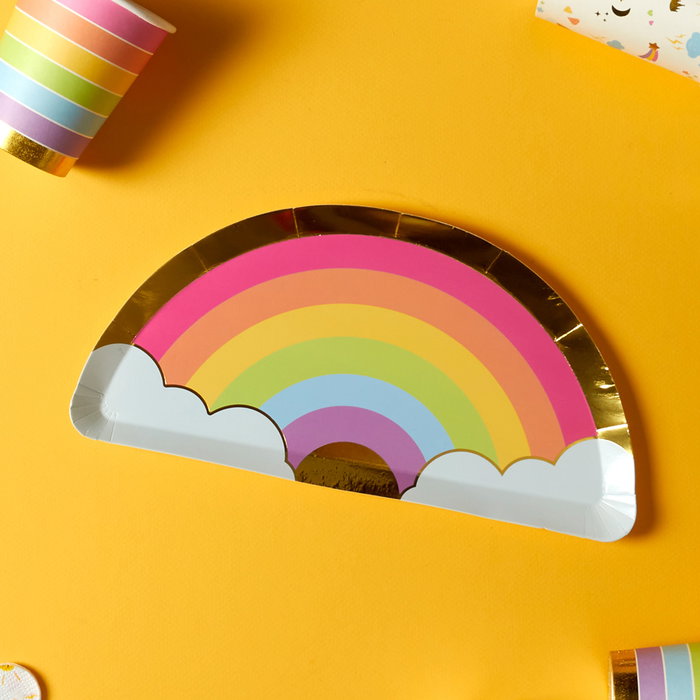 Party Time Lot de 6 Assiettes en Carton Arc-en-ciel LICORNE Party Time Lot de 6 Assiettes en Carton Arc-en-ciel LICORNE