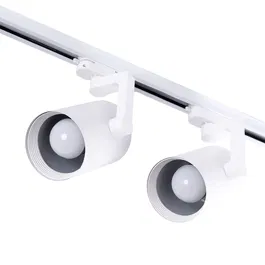 Pack 2 Ampoules Eclairage de Rail Monofasique E27 PAR30/A65 Blanc