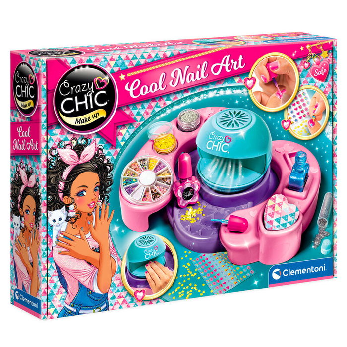 Clementoni Crazy Chic Cool Nail Art - Atelier de manucure multicolore