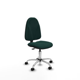 PIQUERAS Y CRESPO Chaise de bureau Algarra, Similicuir Vert bouteille, sans accoudoirs