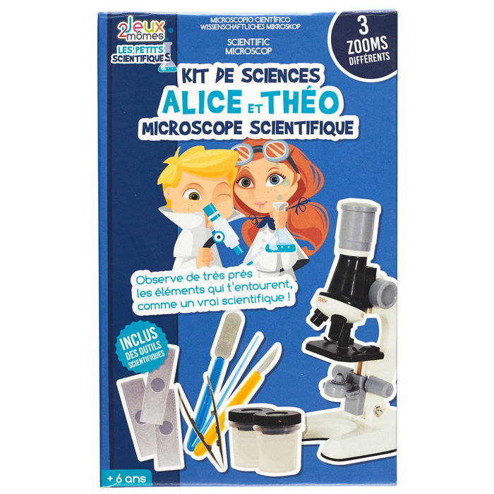 Jeux 2 momes Microscope scientifique pour enfants avec 3 augmentations Jeux 2 momes Microscope scientifique pour enfants avec 3 augmentations