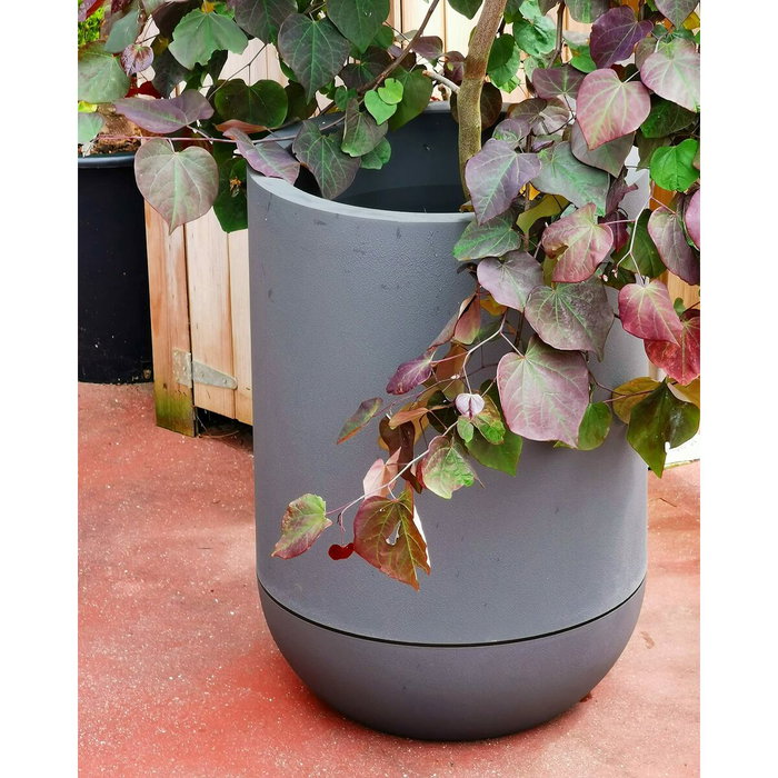 Riviera Pot de fleurs Granit Tulipe Gris D40 H57 cm