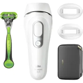 Braun PL5152 Silk-expert Pro 5 Épilateur à Lumière Pulsée (IPL) Blanc - 400 000 Flashs, 10 Intensités, Capteur Skin Pro 2.0