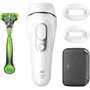 Braun PL5152 Silk-expert Pro 5 Épilateur à Lumière Pulsée (IPL) Blanc - 400 000 Flashs, 10 Intensités, Capteur Skin Pro 2.0