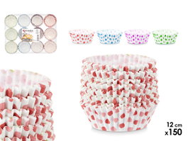 KINVARA Set de 150 moules en papier pour points 12cm assortis