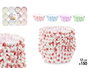 Kinvara Lot de 150 Moules en Papier Pois 12 cm Assortis Couleurs Bleu Lilas Rouge Vert (Set de 48)