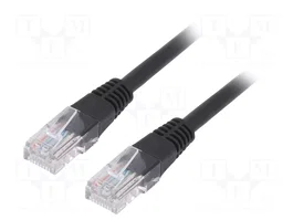 GEMBIRD Câble Ethernet Patch Cord U/UTP Cat 5e RJ45, 0,25 m, noir