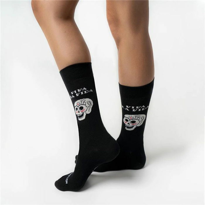 Chaussettes Jimmy Lion Frida Viva La Vida Noir 41-46