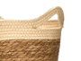 GIFTDECOR Set de 3 paniers ronds avec anses, Naturel