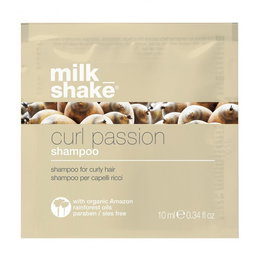Milk Shake Shampooing Curl Passion, sans parabènes, pour douceur et maniabilité des boucles, 10 ml