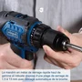 Scheppach Perceuse visseuse à percussion sans fil BC-CD60-X brushless 60 Nm