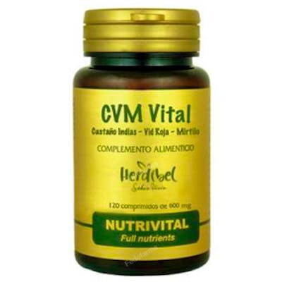 HERDIBEL Cvm Vital 120 Comp - Complément alimentaire Circulation - 120 Comprimés à base de Vigne Rouge, Marronnier d'Inde et Myrtille - Vegan HERDIBEL Cvm Vital 120 Comp - Complément alimentaire Circulation - 120 Comprimés à base de Vigne Rouge, Marronnier d'Inde et Myrtille - Vegan