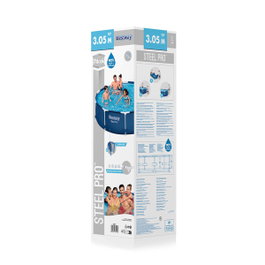 Bestway Steel Pro Piscine hors sol tubulaire ronde 305 x 76 cm
