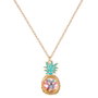 PEERS HARDY Pendentif Piña Stitch Disney en or émaillé avec pierres et chaîne
