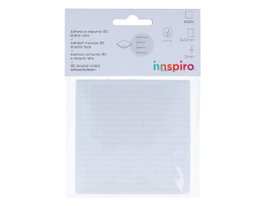 Innspiro Adhésif mousse 3D carrés blanc 400u. 5x5mm 2mm