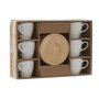 Home ESPRIT Ensemble de tasses à café Blanc Bambou Porcelaine 90 ml