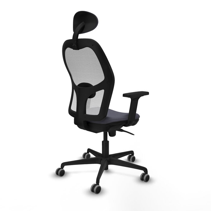 Piqueras y Crespo Chaise de Bureau 2D036G1 Gris foncé avec Appui-tête