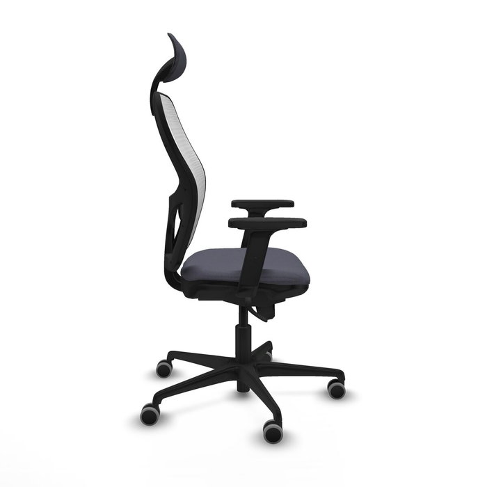 Piqueras y Crespo Chaise de Bureau 2D036G1 Gris foncé avec Appui-tête