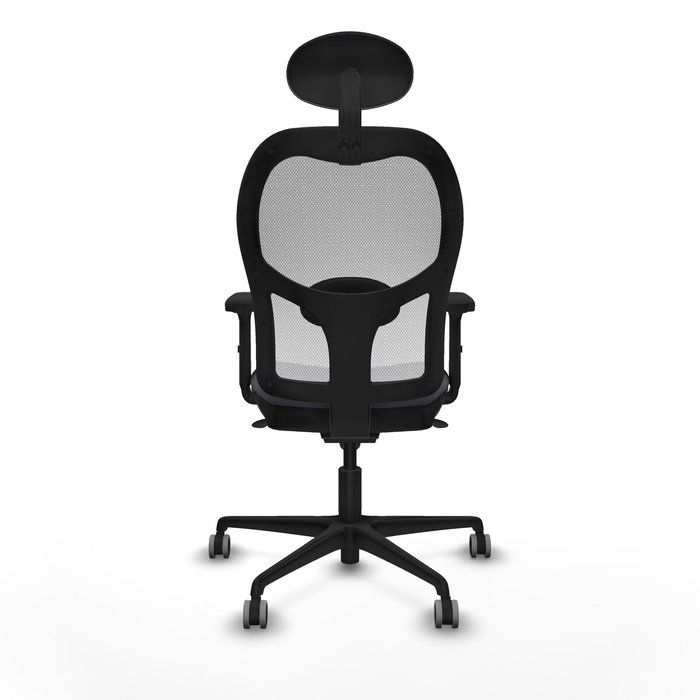 Piqueras y Crespo Chaise de Bureau 2D036G1 Gris foncé avec Appui-tête