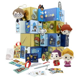 Calendrier de l'Avent Harry Potter Officiel – Peluches, Insignes, Stickers & Porte-clés – Cadeau de Noël Magique