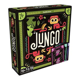 Devir - Jungo - Jeu de société, cartes, familial, en espagnol - Se débarrasser de ses cartes avant les autres - À partir de 3 ans