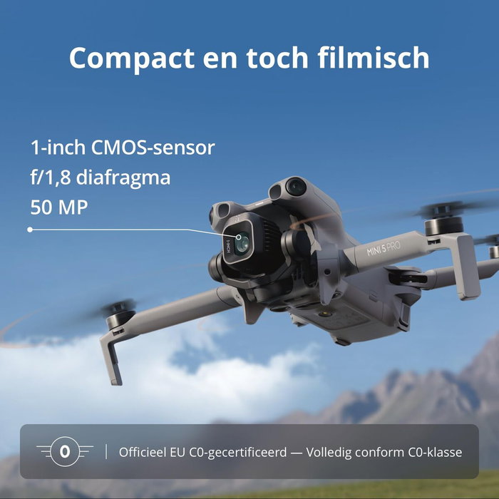 DJI Mini 5 Pro - Caméra 4K, Capteur CMOS 1 pouce, Gris